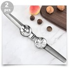 2 STÜCKE Kreuz Typ Kastanienhucker Verschleißfeste Walnussclips Manuelle