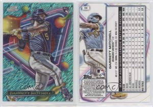 2023 Topps Cosmic Chrome Aqua Equinox Refractor /199 Garrett Mitchell Rookie RC
