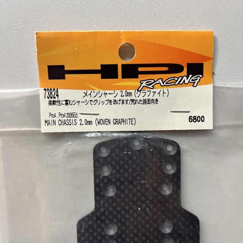 HPI 73824 Pro4 Carbon Fiber Main Chassis 2mm Woven Graphite RS4 Pro 4 Touring RC - Picture 2 of 3