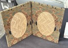 Liberty London Arts & Crafts Fabric Double Photo Frame c.1970s Floral Print