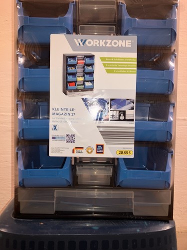 WORKZONE Kleinteilemagazin - 17 Fach - Sortiersystem, Sortierkasten, Organizer