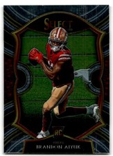 2020 Panini Select #66 Brandon Aiyuk San Francisco 49ers Rookie