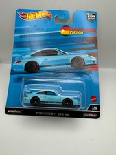 HOT WHEELS 1/64 SCALE DIECAST CAR CULTURE PREMIUM PORSCHE 911 GT3 RS BLUE