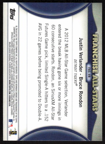 2012 Bowman Chrome Franchise All-Stars Asdrubal Cabrera / Francisco Lindor - Picture 2 of 2