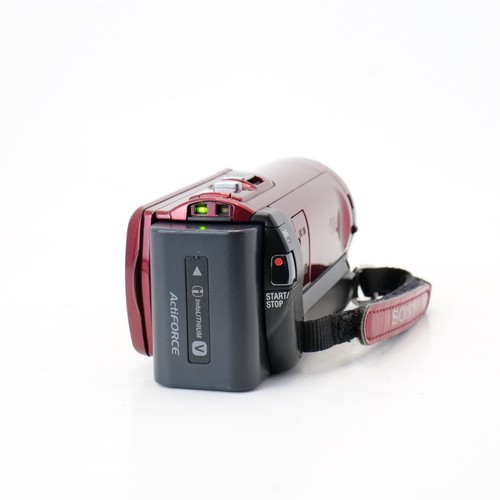 Sony Handycam HDR-CX110 Camcorder 25x Zoom HD Red Video Camera Tested Excellent - Picture 5 of 8