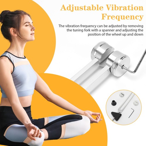 Diapason Curativo 128Hz In Acciaio Inox Con Martello In Silicone Sacchetto Panno - Foto 17 di 24