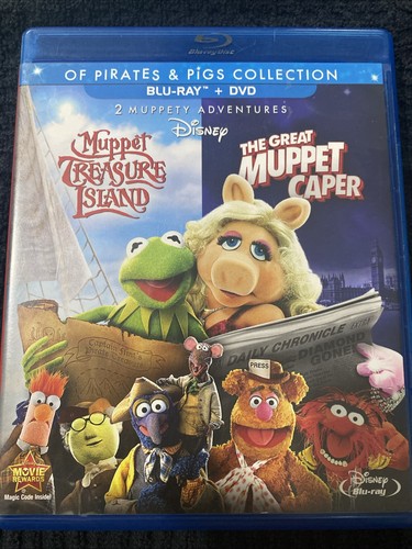 Muppet Treasure Island & The Great Muppet Caper Blu Ray DVD Movie set Family - Picture 1 of 5