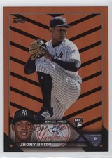 2023 Topps Update Orange & Black Foil Jhony Brito #US279 ff8
