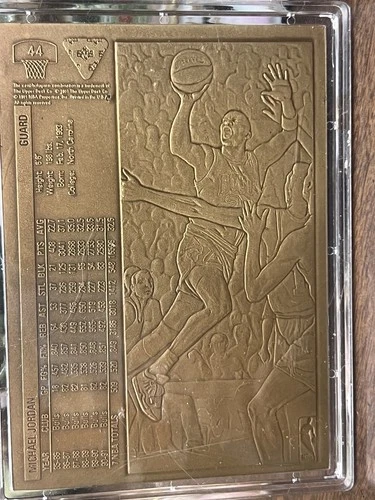 1991 Upper Deck Highland Mint Michael Jordan Bronze Card