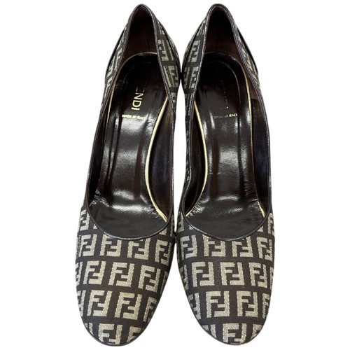 Fendi donna tacco Zucca marrone EU 38 / UK 5 - Foto 6 di 16