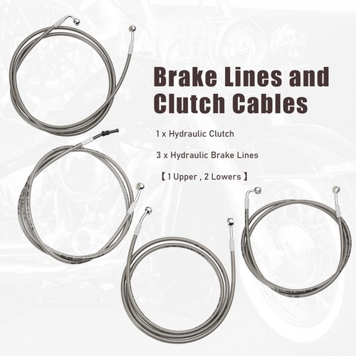 Kit de cable extendido Touring 14"" para 17-20 Street Glide Road King Road Glide ABS - Imagen 4 de 7