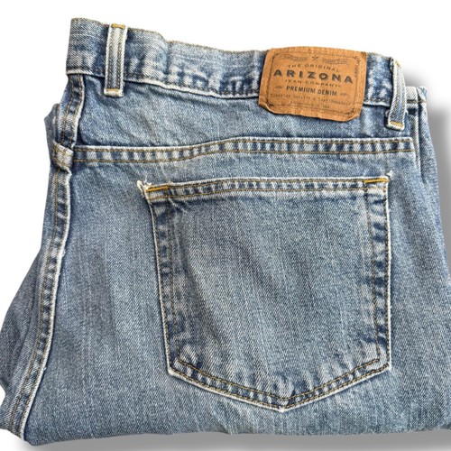 Arizona Jeans Mens 40x29 Relaxed Fit Premium Denim Light Wash Straight Leg Jeans - Picture 2 of 13