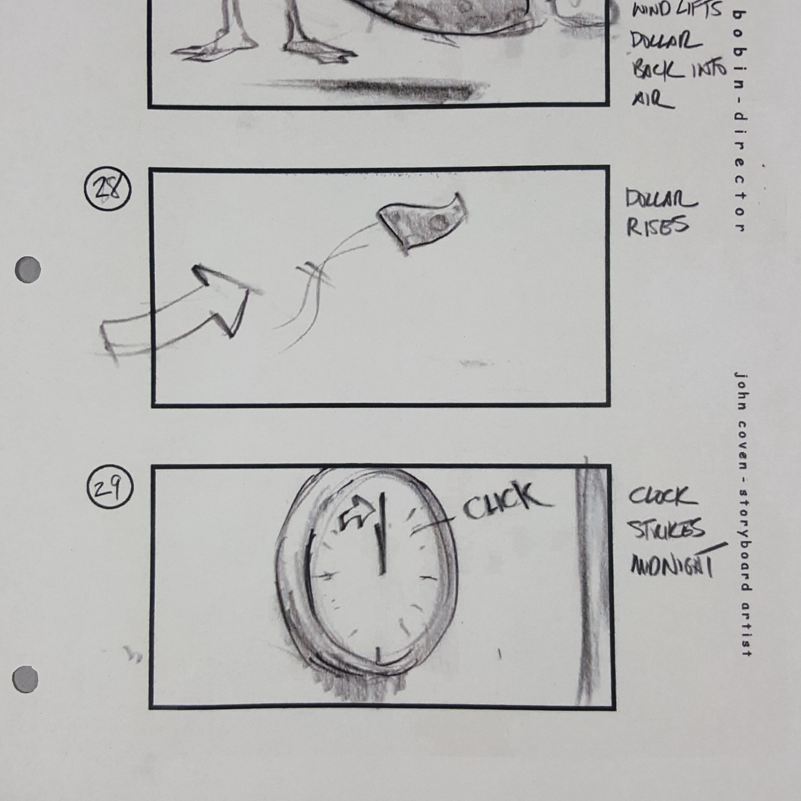 Image 7 of The Muppets (2011) - Production Used Storyboard, Statler's Dollar, Time Runs Out
