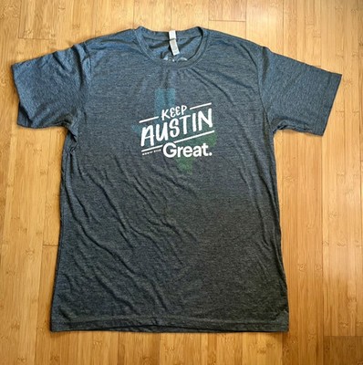 2016 Sofi SXSW Promo Party ''Keep Austin Great'' Grey T Shirts