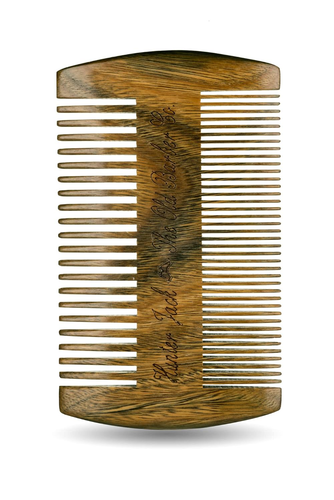 Sandalwood Beard Comb for Men - Handmade Premium Wooden Beard & Mustache Comb - - Afbeelding 4 van 12