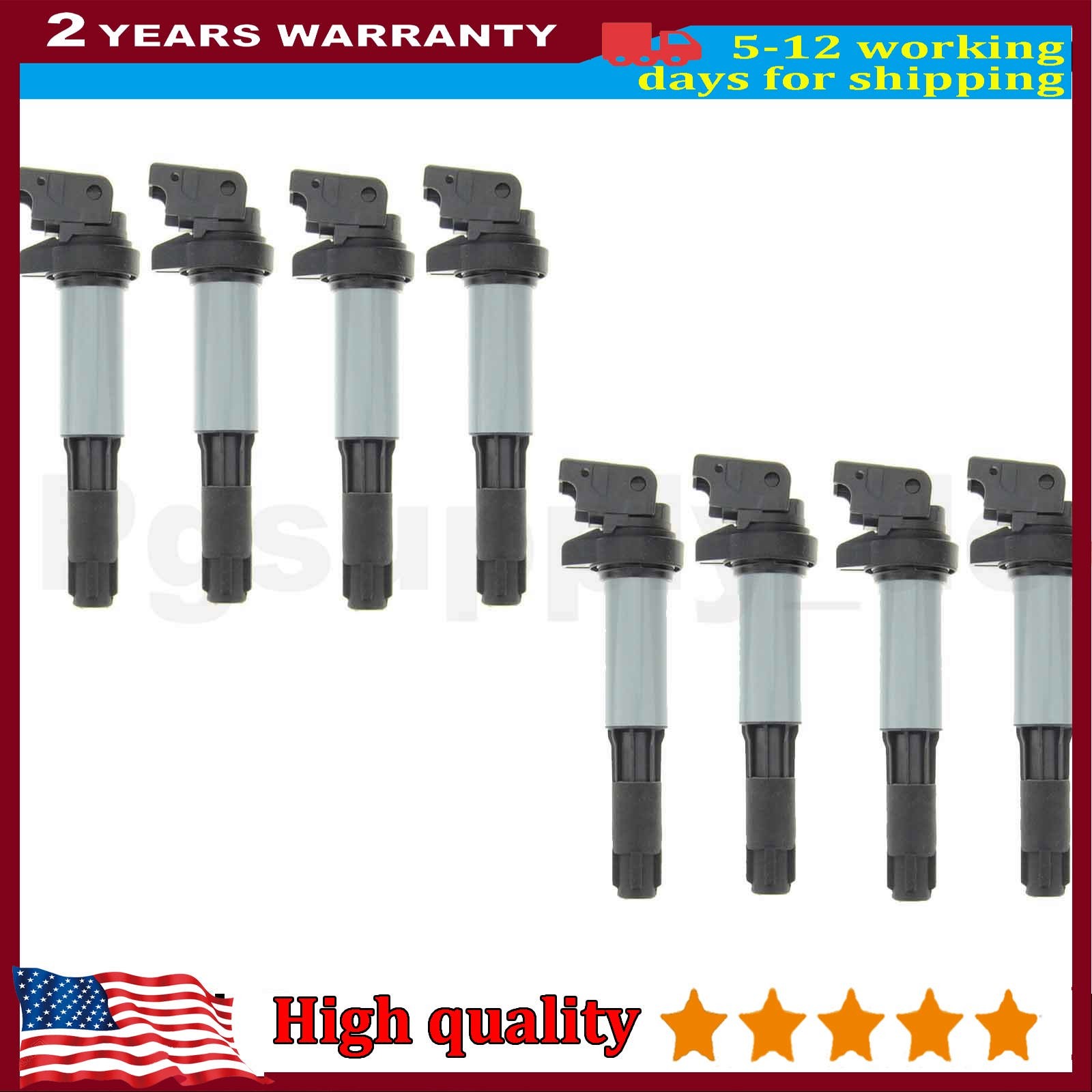 8* Ignition Coil Packs For BMW 325Ci 325i 325Xi 330Ci 525i 530i 550i X3 X5 Z3 Z4