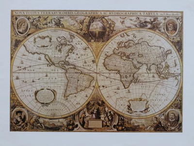 Nova Totius Terrarum Orbis Geographica Ac Hydrographica Tabula