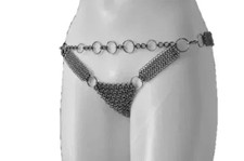 Chainmail Aluminum Silver Panty Medieval Antique Style Unique Halloween Costume