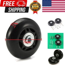 2 Luggage Suitcase Inline Skate Wheels Replacement Kit 75x24mm/2.95x0.94in