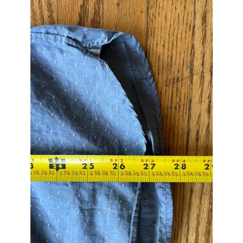 TODD SNYDER New York blau Muster Knopfleiste Hemd Oberteil Herren Größe Medium - Bild 7 von 10