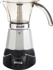 Imusa 6 Or 3cup Electric Espresso Maker, Silver