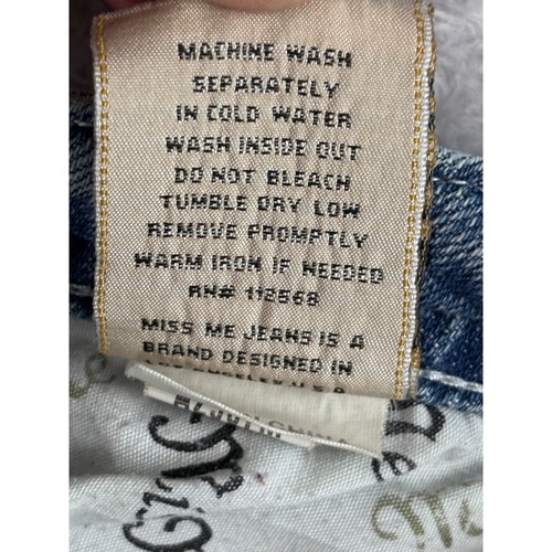 Miss Me Jeans Low Rise Embellished Pockets Denim Blue Jeans Gr. 29 - Bild 13 von 14