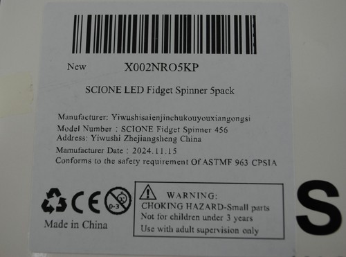 SCIONE Hand Spinner 5er Pack LED Licht Handschmeichler Spielzeug verschiedene Farben Neu - Bild 8 von 8