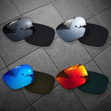 4 Pairs POLARIZED Replacement Lens for-Oakley Turbine Black Blue Red Silver