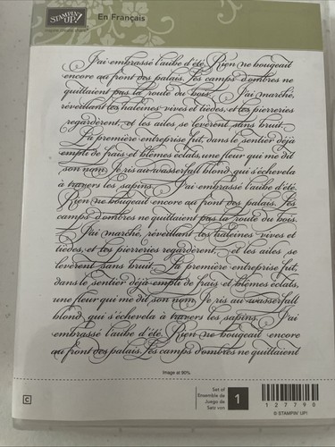 Stampin Up En Francais Einzelmarke