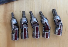 Snap-On 1/4” Drive 5-piece Universal Torx Socket Driver Set - USA Snap-On 1/4” Drive 5-piece Universal Torx Socket Driver Set - USA