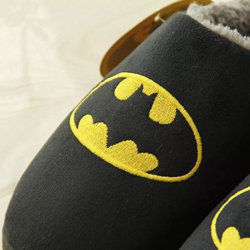 Hogar Zapatillas Invierno Cálidas Suaves Zapatos Superhéroe BATMAN Moda Unisex Zapatilla - Imagen 5 de 10