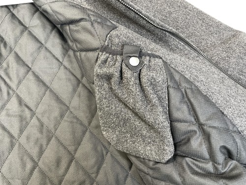 Vintage Gap Jacket Mens 3XL Gray Wool Blend Full Zip Quilted Lined Pockets 00s - Picture 12 of 21