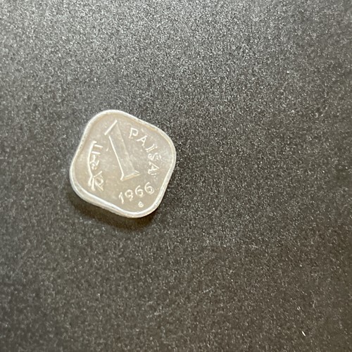 India 1966 Bombay 1 Paisa KM# 10.1 Aluminum Ashoka Lion Capital Devanagari - Picture 7 of 13