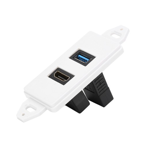 USB3.0 Two In One Integrated Multimedia Wall Panel Video Socket FY - Afbeelding 5 van 7