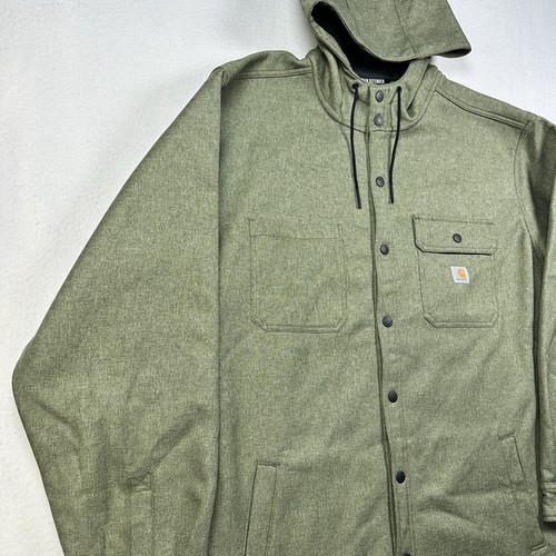 Neu ohne Etikett Carhartt Rain Defender entspannte Passform schwere Kapuzenjacke für Herren Größe 2XL - Bild 4 von 13