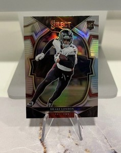 2022 Panini Select Drake London Concourse Silver Prizm Rookie RC #35 Falcons