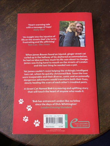 A Street Cat named Bob by James Bowen (Paperback, 2012) - Picture 3 of 3