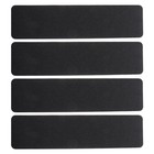 4 Pcs Anti- Strip Black Stairway Stickers Outdoor Step Treads