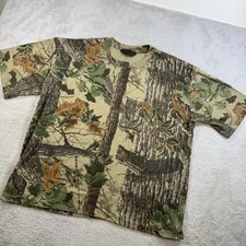 Vintage Liberty Realtree T-Shirt Mens 2XL Camo Outdoors Grunge Hunting Y2K Tee