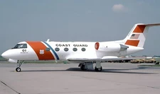 Gulfstream II VC-11A US Coast Guard Desktop Wood Airplane New Model Large 1/72