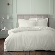 Image of Bianca 180TC Egyptian Cotton Duvet Cover Bedding Set Or Fitted Sheet Cream