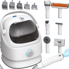 3L Dog Grooming Vacuum Kit Professional Hair White 