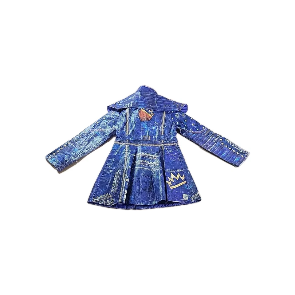 Disney Descendientes 2 Evie Chaqueta de Cuero Sintético 5-6 Niñas Niños Disfraz de Halloween Foto 2 de 4