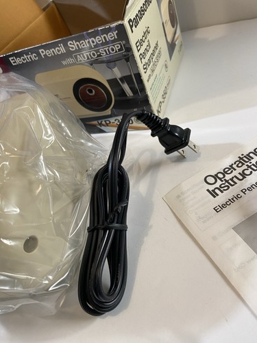 Sacapuntas Eléctrico Panasonic Modelo KP-350 Parada Automática Beige De Colección - Imagen 8 de 8