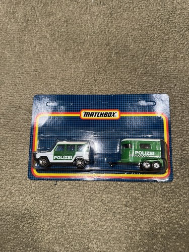 Vintage 1987 Mercedes Benz G Class Polizei With Horse Trailer Macau New - Picture 1 of 6