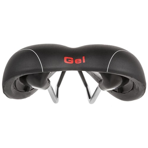 Velo Plush Gel D2 Saddle 267 x 168mm, 494g, Black - Picture 1 of 4