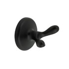 Wall Mount Double Robe Hook Matte Black Bathroom Accessory