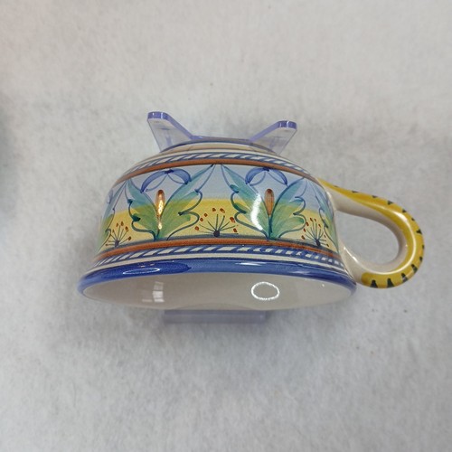 Juego de 2 tazas y platillos grandes pintados a mano Starbucks Deruta Italia NUEVO - Imagen 15 de 23