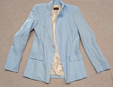 Tahari Woman's Light Blue Blazer Size Small