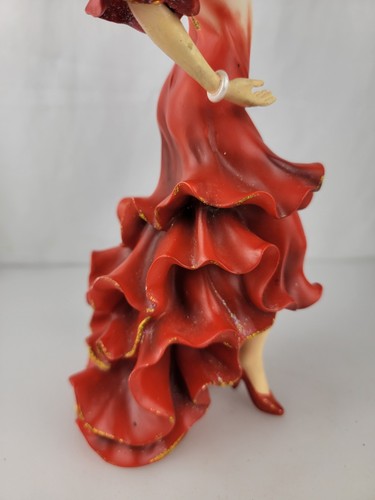11.5" Spanish Beauty in Motion Figurine Flamenco Dancer By Home Interiors - Picture 10 of 15